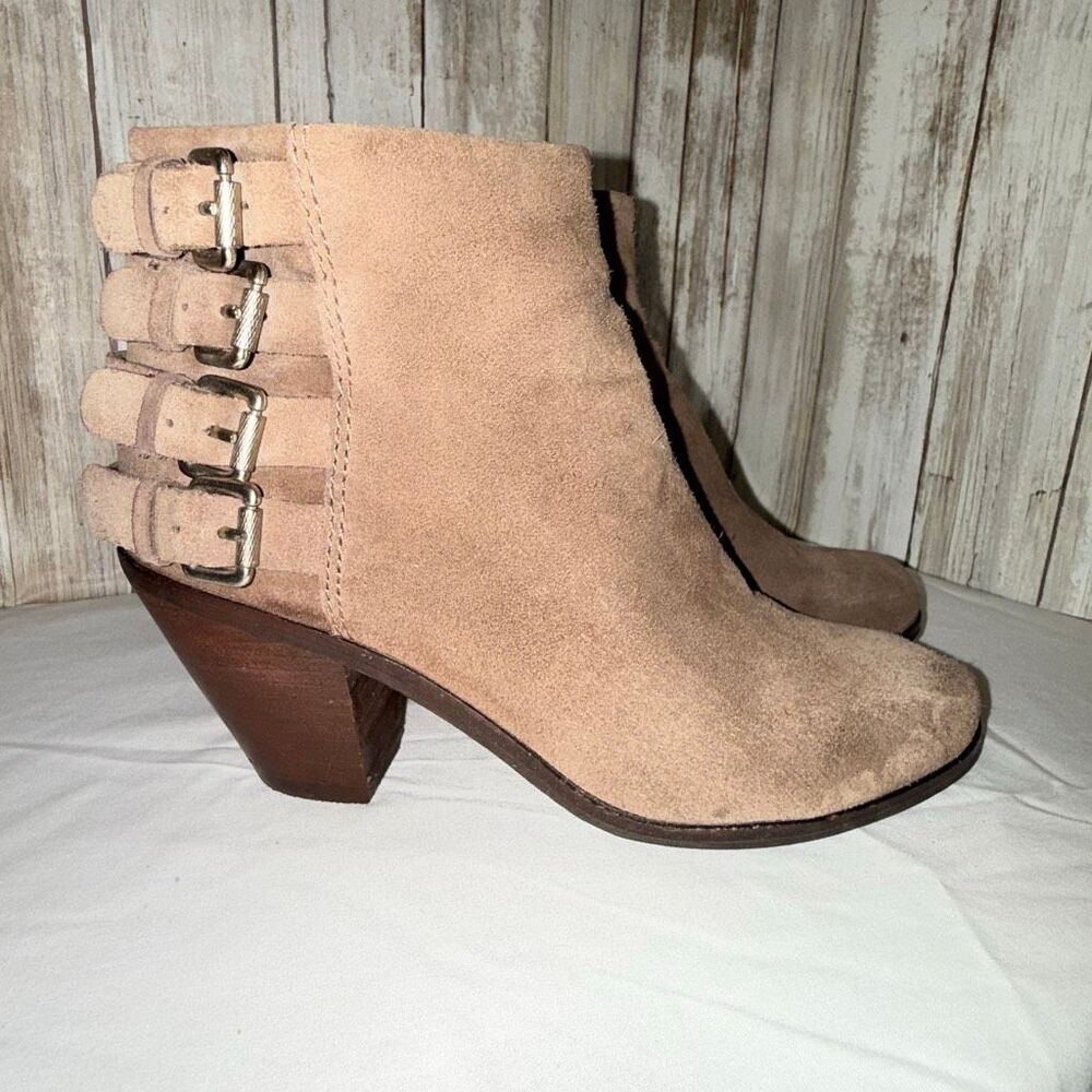 Sam Edelman‎ Lucca Suede Ankle Boots – Sand / Taupe (Women’s 6M, EUR 37)